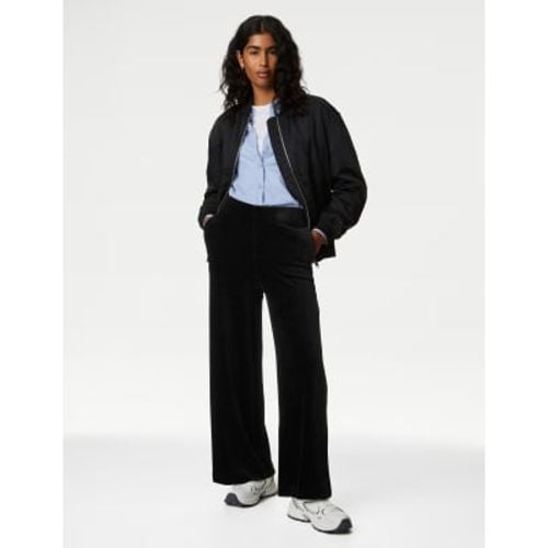 Womens Cord Wide Leg Ankle Grazer Trousers - - M&S Collection - Modalova