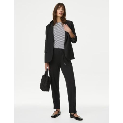 Womens Jersey Drawstring Tapered Trousers - - M&S Collection - Modalova