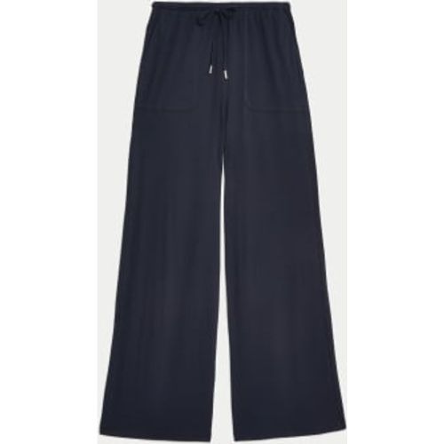 Womens Jersey Wide Leg Trousers - - M&S Collection - Modalova