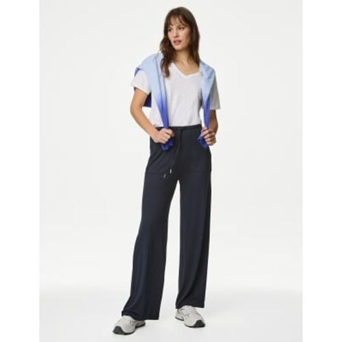 Womens Jersey Wide Leg Trousers - - M&S Collection - Modalova