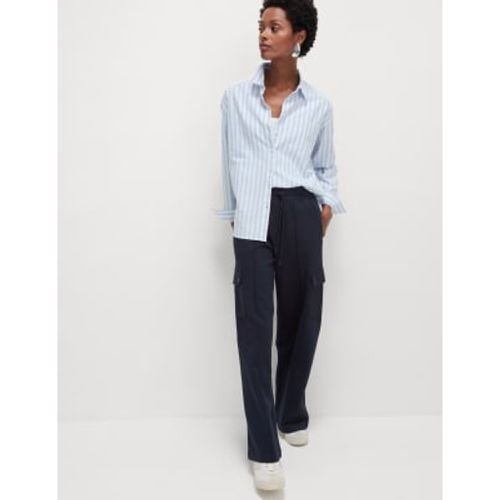 Womens Ponte Utility Wide Leg Trousers - - M&S Collection - Modalova