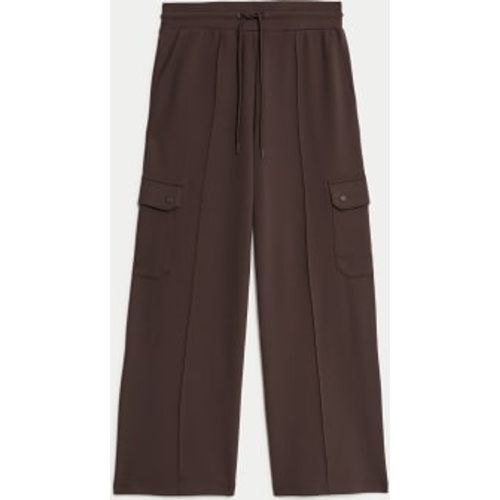 Womens Ponte Utility Wide Leg Trousers - - M&S Collection - Modalova