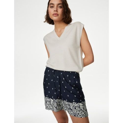 Womens Printed Twill Shorts - - M&S Collection - Modalova