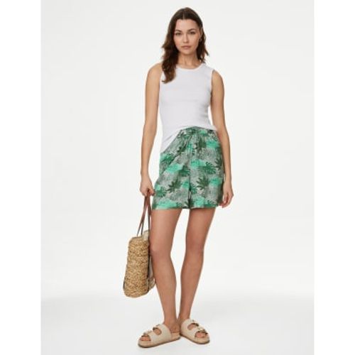 Womens Printed Twill Shorts - - M&S Collection - Modalova