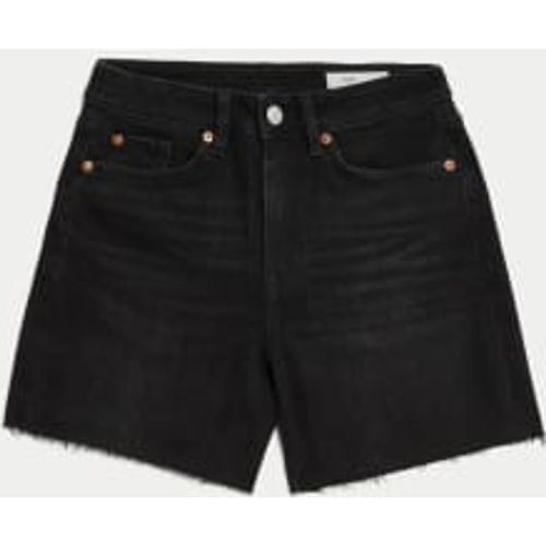 Womens Denim High Waisted Mom Shorts - - M&S Collection - Modalova