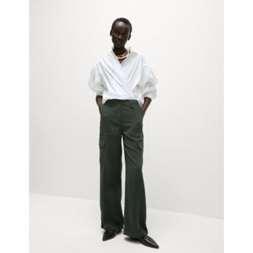 Womens Cargo Wide Leg Trousers - - M&S Collection - Modalova