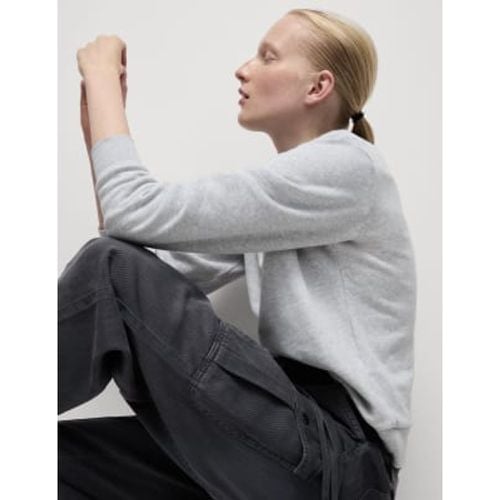 Womens Twill Cargo Drawstring Trousers - - M&S Collection - Modalova