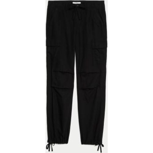 Womens Linen Rich Straight Leg Cargo Trousers - - M&S Collection - Modalova