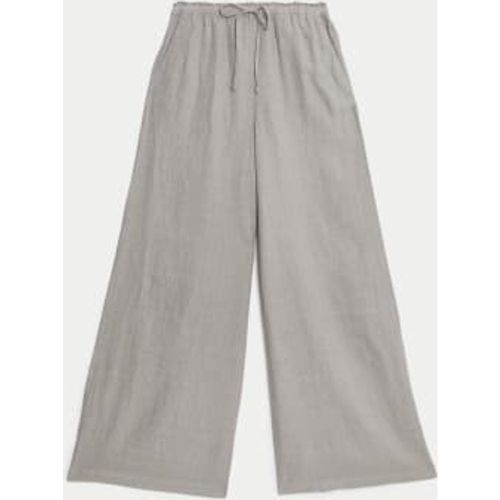 Womens Pure Linen Palazzo Trousers - - M&S Collection - Modalova