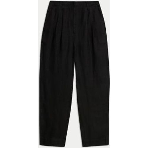 Womens Pure Linen Tapered Trousers - - M&S Collection - Modalova