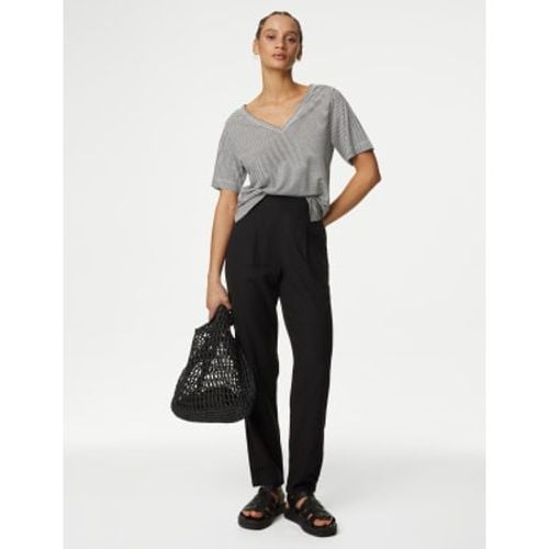 Womens Linen Rich Tapered Trousers - - M&S Collection - Modalova