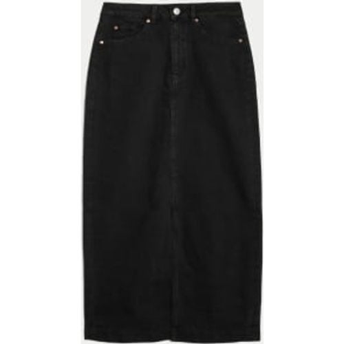 Womens Denim Midi Skirt - - M&S Collection - Modalova