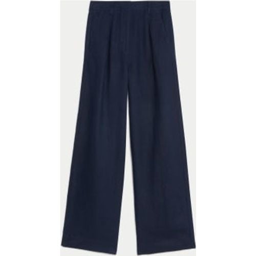 Womens Pure Linen Wide Leg Trousers - - M&S Collection - Modalova