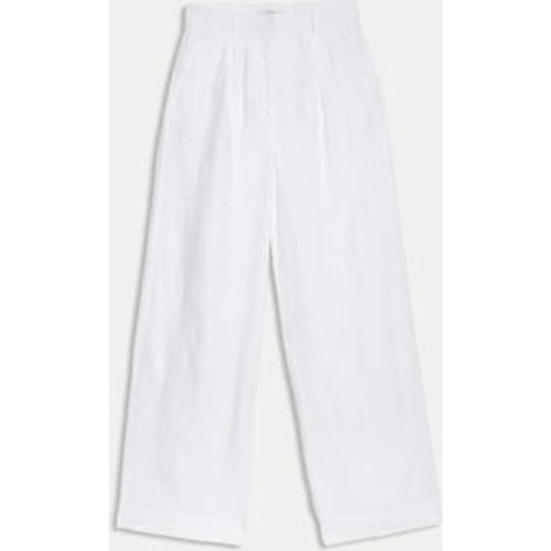 Womens Pure Linen Wide Leg Trousers - - M&S Collection - Modalova