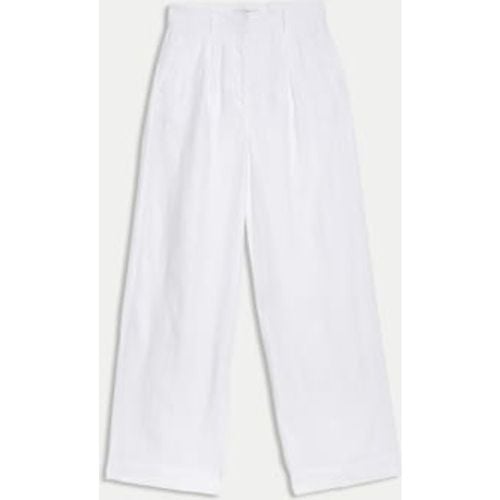 Womens Pure Linen Wide Leg Trousers - - M&S Collection - Modalova