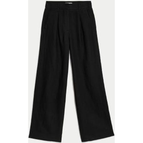 Womens Pure Linen Wide Leg Trousers - - M&S Collection - Modalova