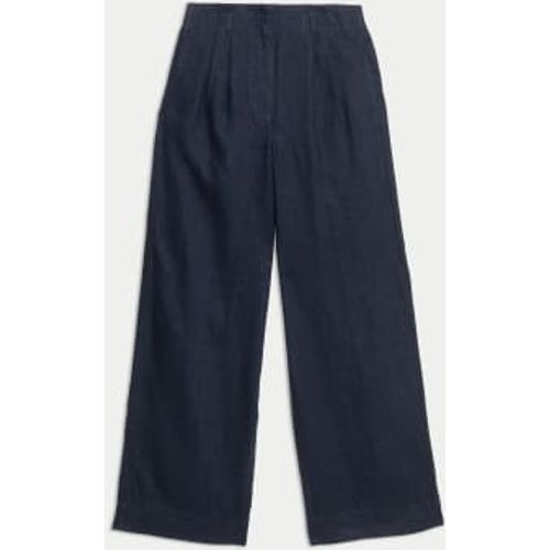 Womens Pure Linen Wide Leg Trousers - - M&S Collection - Modalova