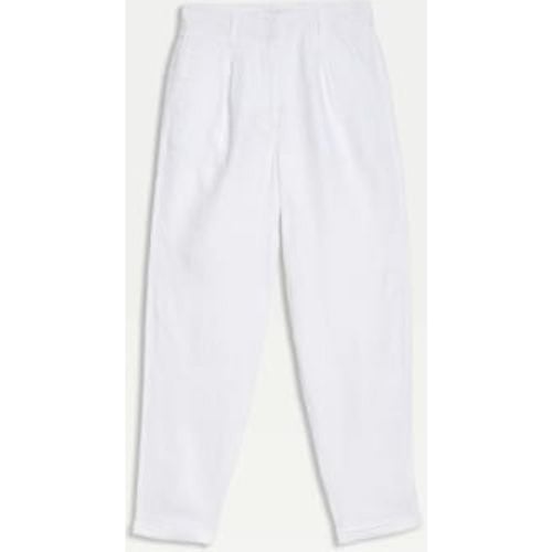 Womens Pure Linen Tapered Trousers - - M&S Collection - Modalova