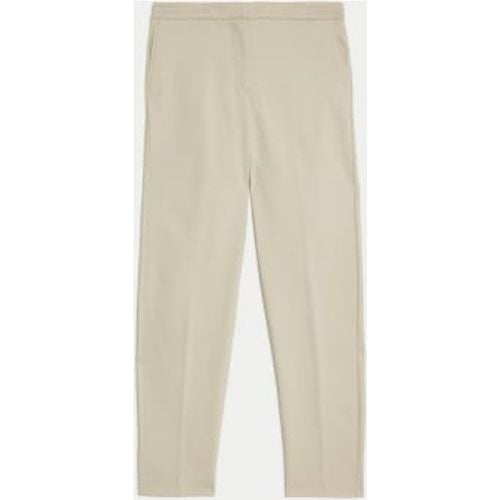 Womens Cotton Blend Slim Fit Ankle Grazer Trousers - - M&S Collection - Modalova