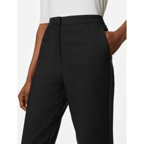 Womens Cotton Blend Slim Fit Ankle Grazer Trousers - - M&S Collection - Modalova