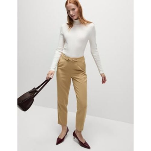 Womens Buckle Detail Straight Leg Trousers - - M&S Collection - Modalova