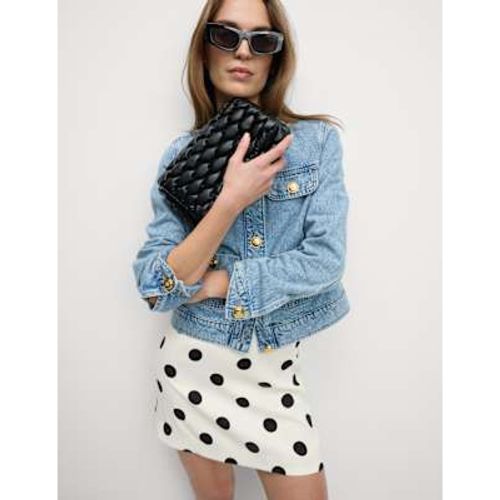 Womens Polka Dot Mini A-Line Skirt - M&S Collection - Modalova