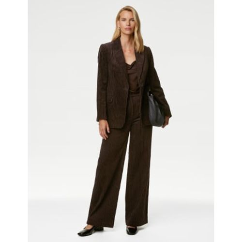 Womens Cord Wide Leg Trousers - - M&S Collection - Modalova