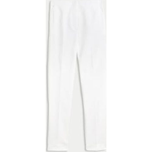 Womens Cotton Blend Slim Fit Ankle Grazer Trousers - - M&S Collection - Modalova