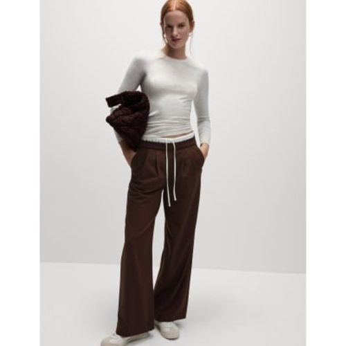 Womens Drawstring Wide Leg Trousers - - M&S Collection - Modalova