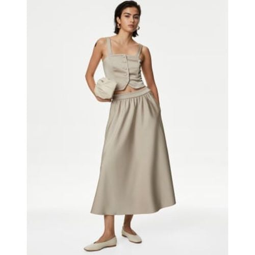 Womens Satin Midaxi Circle Skirt - - M&S Collection - Modalova