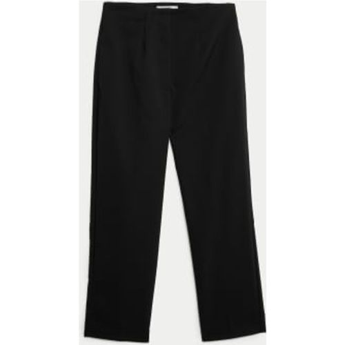 Womens Cotton Blend Slim Fit Cropped Trousers - M&S Collection - Modalova