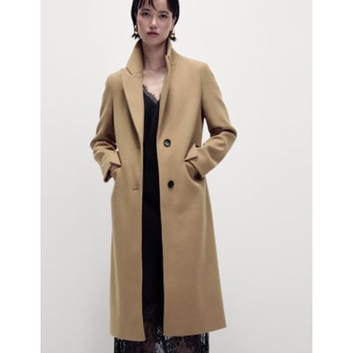 Womens Single Breasted Longline Tailored Coat - - M&S Collection - Modalova