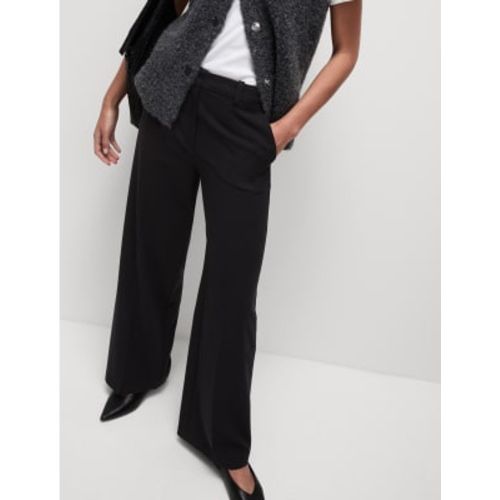 Womens Woven Wide Leg Trousers - - M&S Collection - Modalova