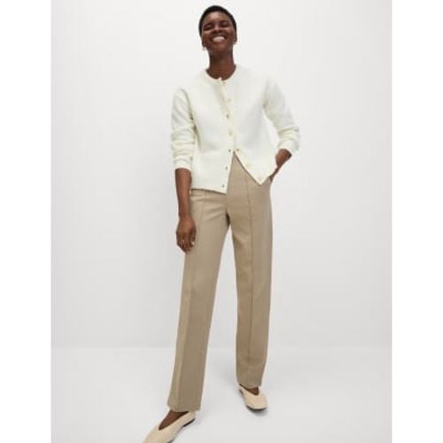 Womens Jersey Twill Straight Leg Trousers - - M&S Collection - Modalova