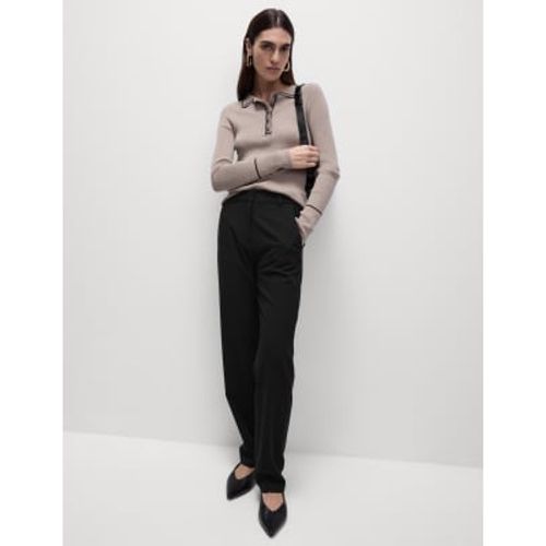 Womens Woven Straight Leg Trousers with Stretch - - M&S Collection - Modalova