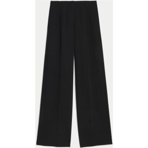 Womens Woven Elasticated Waist Wide Leg Trousers - - M&S Collection - Modalova