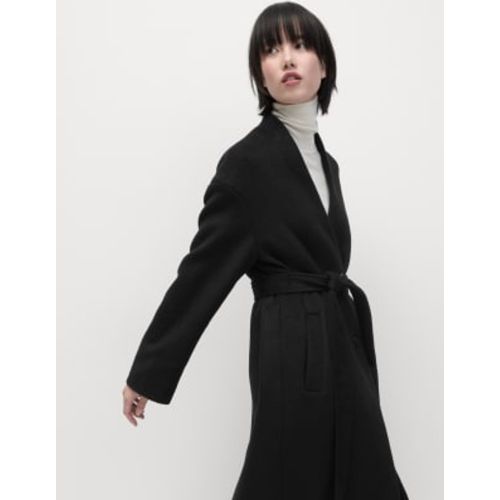 Womens Wool Blend Longline Coat - - M&S Collection - Modalova