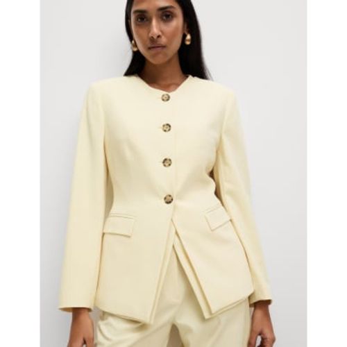 Womens Tailored Collarless Blazer - - M&S Collection - Modalova