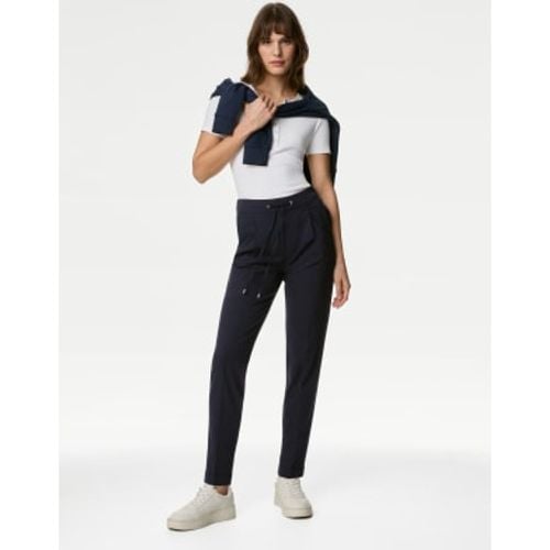 Womens Drawstring Tapered Ankle Grazer Trousers - - M&S Collection - Modalova