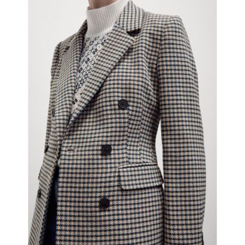 Womens Tweed Tailored Houndstooth Blazer with Wool - - M&S Collection - Modalova