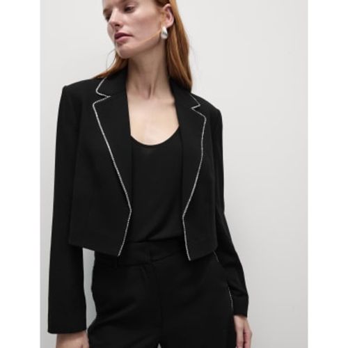 Womens Tailored Embellished Cropped Blazer - - M&S Collection - Modalova