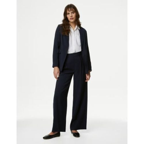 Womens Pleat Front Wide Leg Trousers - - M&S Collection - Modalova