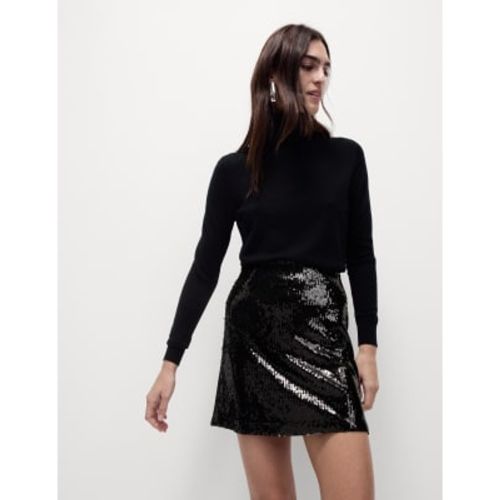 Womens Sequin Mini A-Line Skirt - - M&S Collection - Modalova