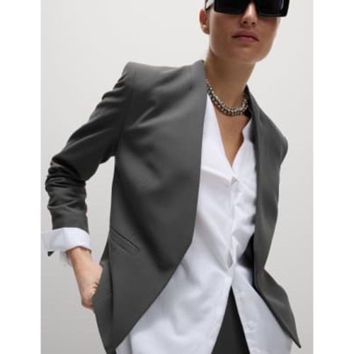 Womens Collarless Blazer - - M&S Collection - Modalova