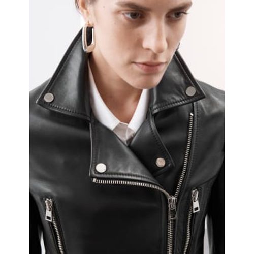 Womens Leather Biker Jacket - - Autograph - Modalova