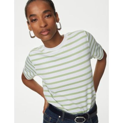 Womens Cotton Rich Striped T-Shirt - - Autograph - Modalova