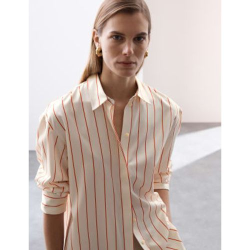 Womens Pure Cotton Striped Shirt - - Autograph - Modalova