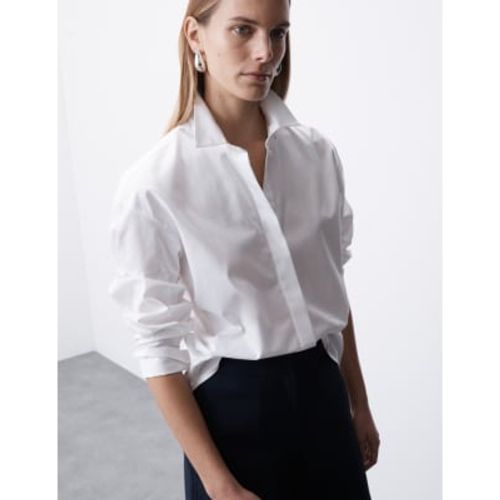 Womens Pure Cotton Collared Relaxed Shirt - - Autograph - Modalova