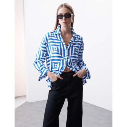 Womens Geometric Collared Shirt - - Autograph - Modalova