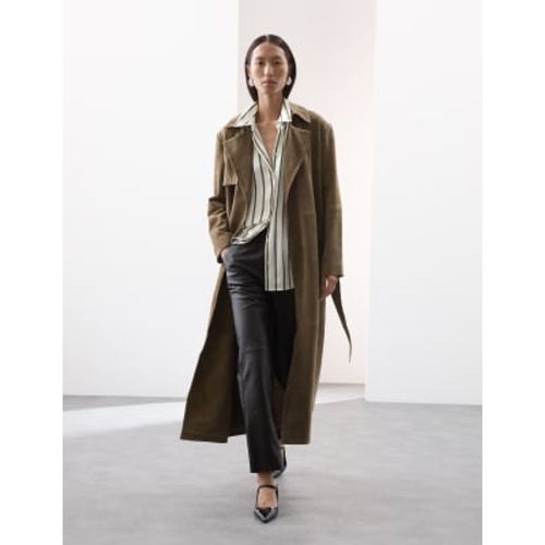 Womens Suede Trench Coat - - Autograph - Modalova